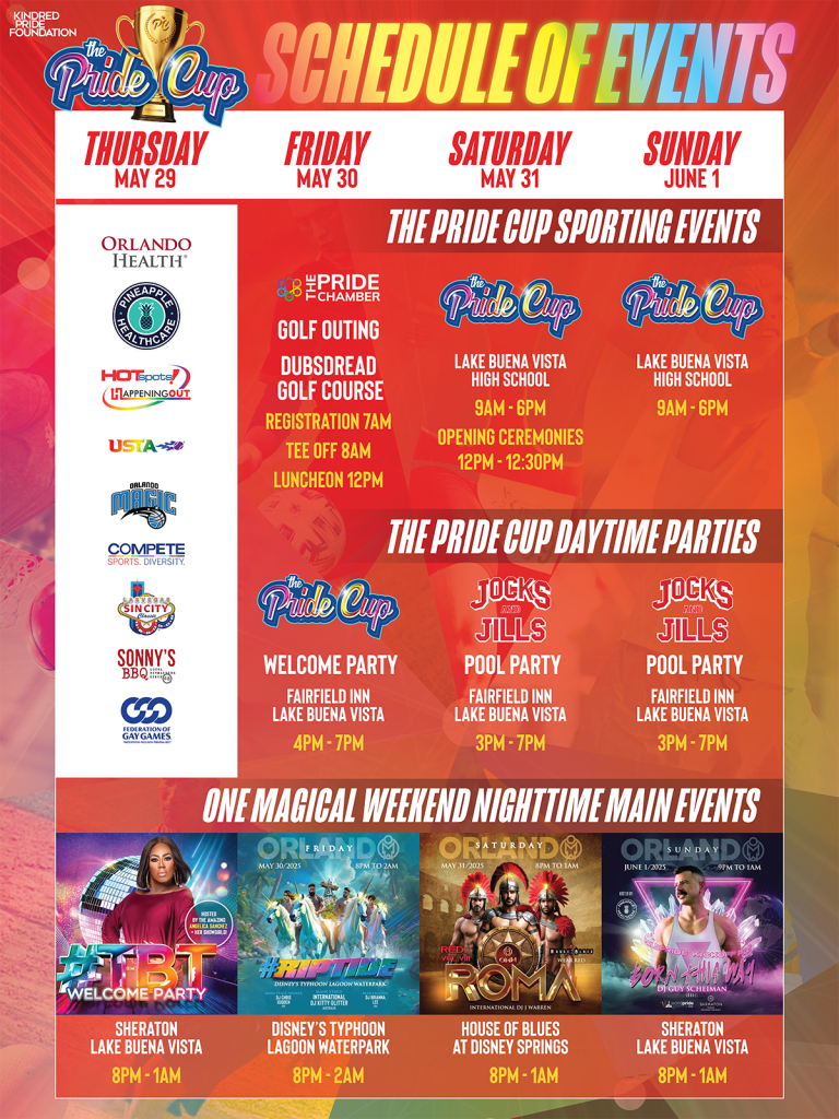 Pride Cup 2025 Schedule